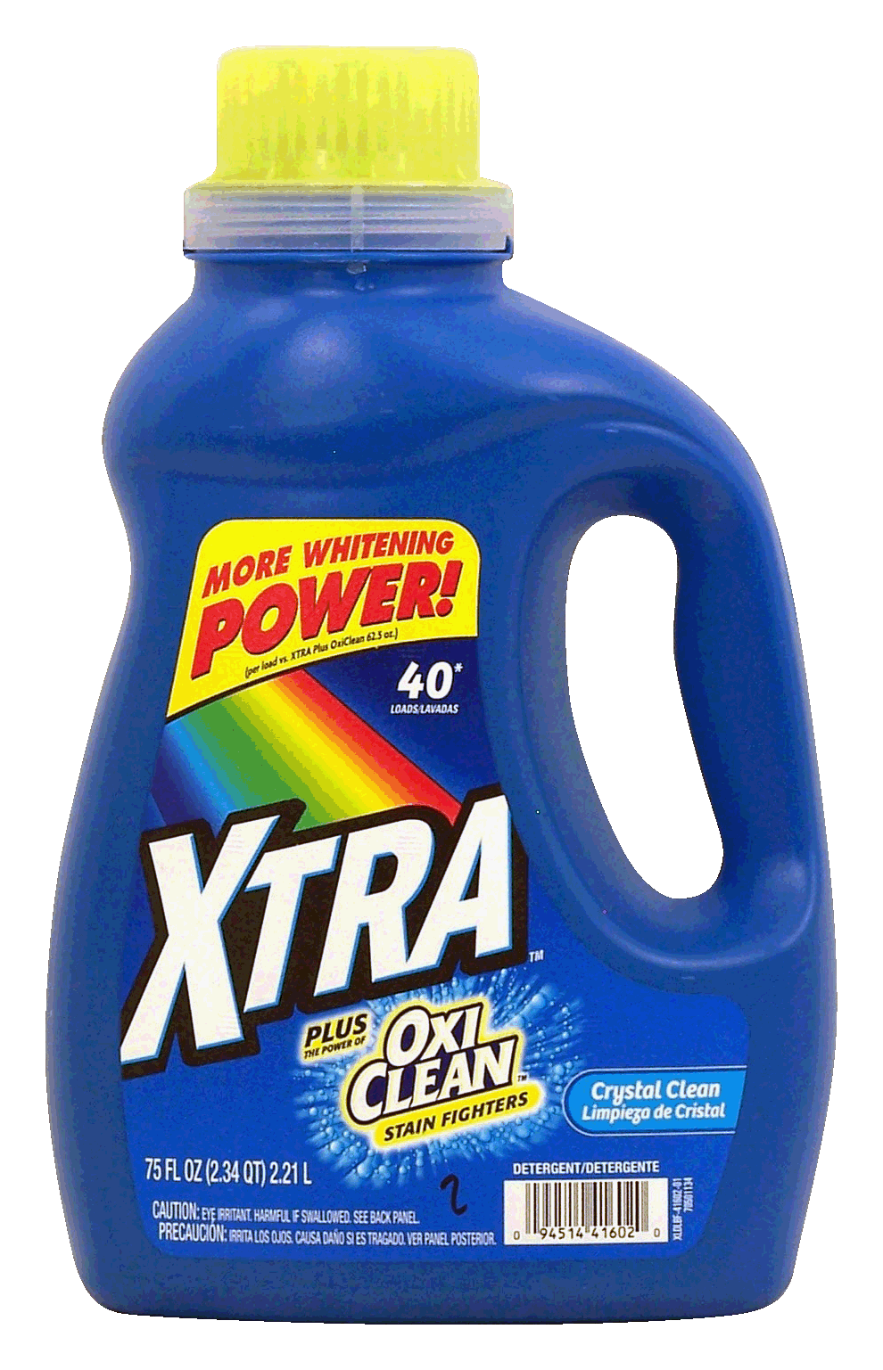 Xtra  liquid detergent plus oxi clean stain fighters, crystal clean scent, 40 loads Full-Size Picture